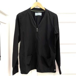 Med Couture Air 8669 Women's Size Medium Black Zip Up Scrub Jacket